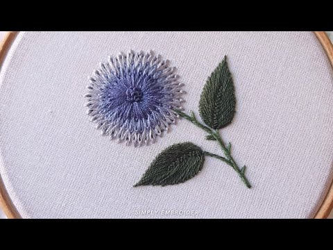 Gorgeous Handwork Embroidery Design | Step-by-Step Lazy Daisy Flower Tutorial