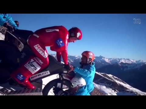 Eric Barone - OMG - World Record Speed Downhill On Snow With Mountain Bike!