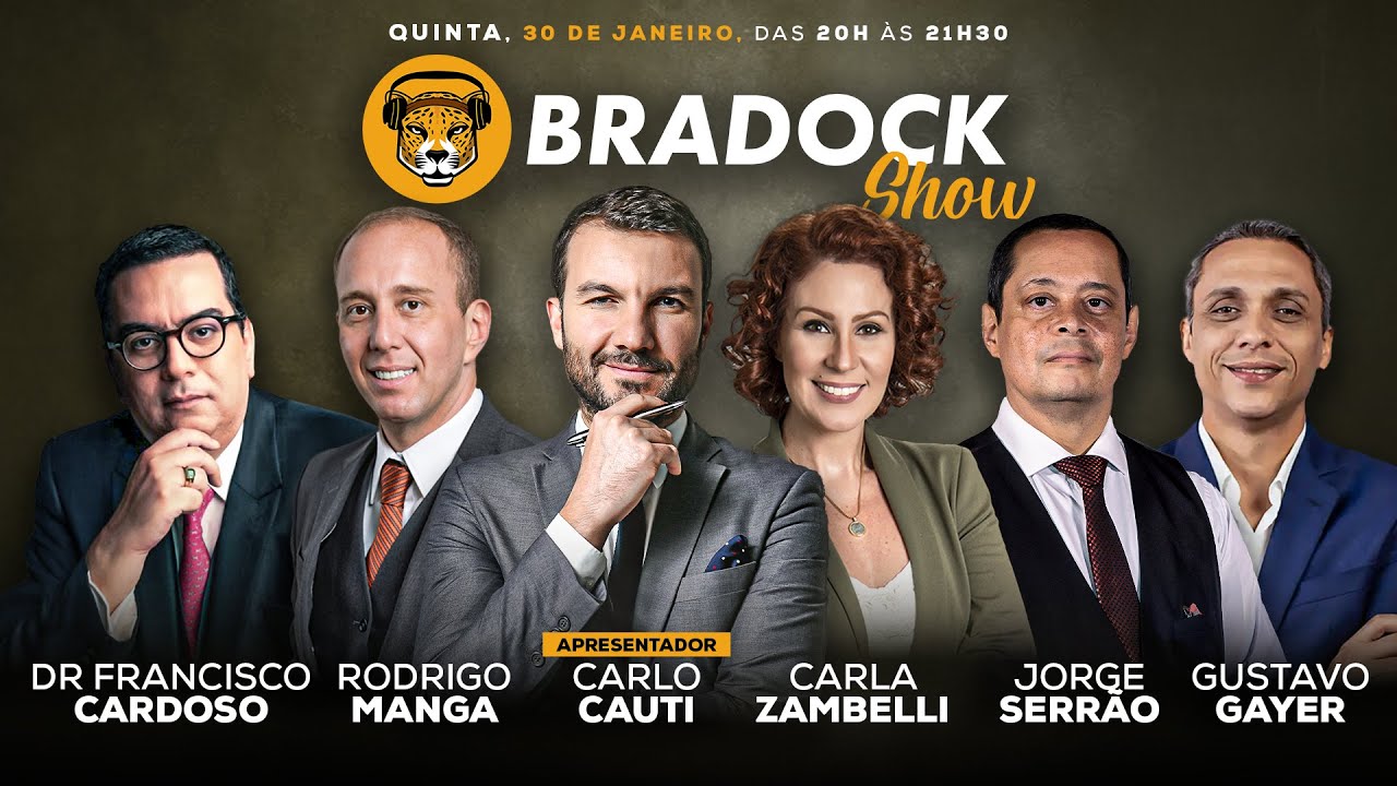 Bradock Show 30/01/25 - Carlo Cauti, Serrão, Carla Zambelli, Rodrigo Manga, Gayer e Dr. Francisco