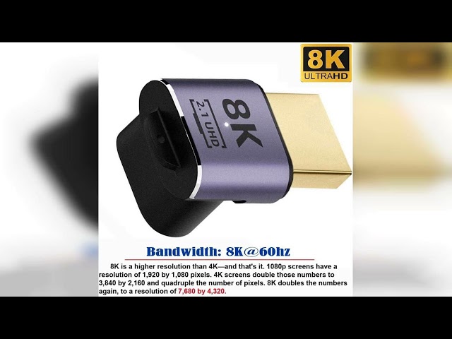 Vídeo relacionado con Cablecc Cable alargador de ángulo para pantalla DisplayPort macho a hembra de 90 grados hacia abajo (ángulo hacia arriba)