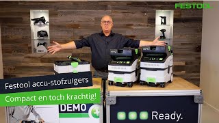 Festool stofzuigers, nu ook op accu! | Festool NL