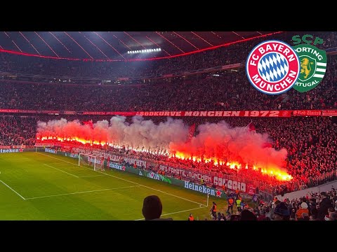 Fc Bayern - Sporting CP 3:1 | Südkurve Pyroshow | Bayern-Fans Pyro gegen Sporting 9.12.2025