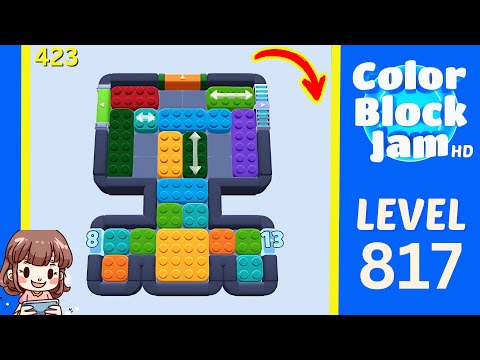 Color Block Jam Level 423 (817) Solution Walkthrough