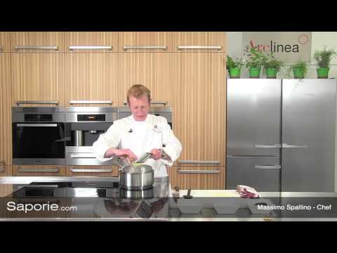 Saporie.com - Crema di Casatella trevigiana con zenzero e radicchio di Treviso