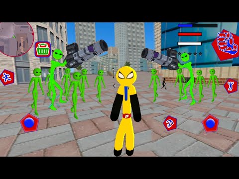 US Police Stickman Rope Hero Crime Simulator - Walkthrough Gameplay Part 2 - Android Gameplay