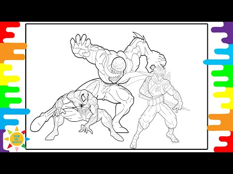 SPIDERMAN vs VENOM Coloring Page | Razihel - Love U [NCS Release]