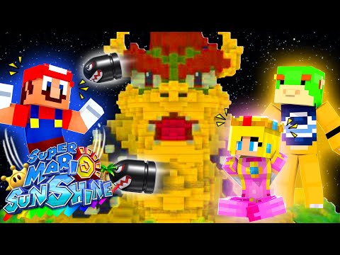 Minecraft Super Mario Sunshine -  Mario Vs Bowser In Space FINALE! [59]