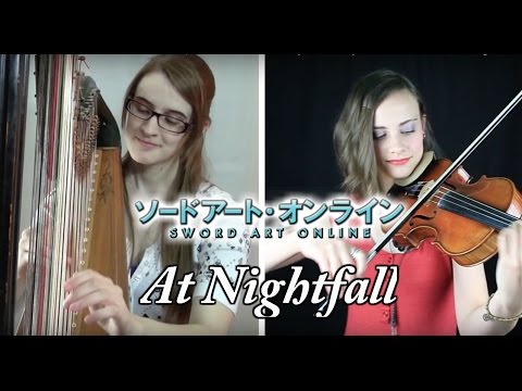 At Nightfall - Sword Art Online | Harp & Violin Cover ft. Taryn Harbridge