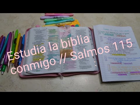 Estudia la biblia conmigo // Salmos 115 // Reina Valera 1960