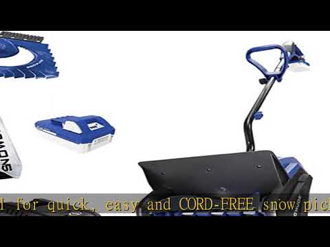 Snow Joe 24V-SS13-TV1 24-Volt iON+ Cordless Snow Shovel Bundle w/ 4.0-Ah Battery, Charger, Cover, I