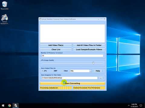 Extract Random Pictures From Videos Software