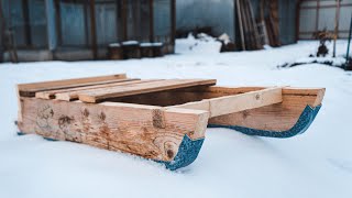 Как сделать рыболовные санки своими руками из дерева