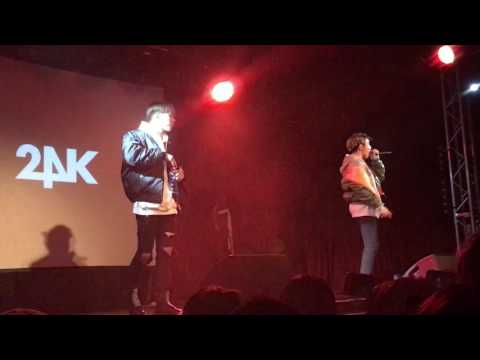 24K IN LONDON [24K WORLD TOUR 2017]-  Cory & Jeonguk OLLEH  (FAN CAM)