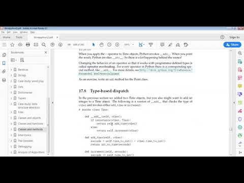 Python 17cs664 Module No 4 Classes Methods