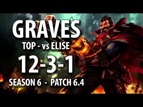 Graves (12-3-1) vs Elise - TOP | PATCH 6.4