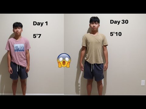 I Stretched For 30 Days To Grow Taller *IT WORKS*