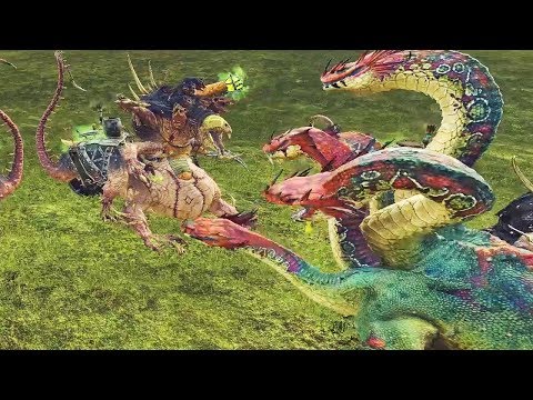 WAR HYDRA VS HELL PIT ABOMINATION - TOTAL WAR WARHAMMER 2