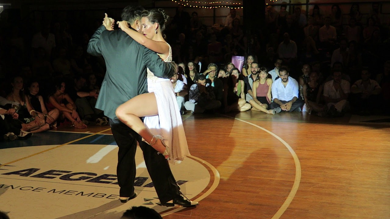 Mariano Chicho Frumboli & Juana Sepulveda at A Los Amigos Tango Festival, Rythymno Crete 2019 3