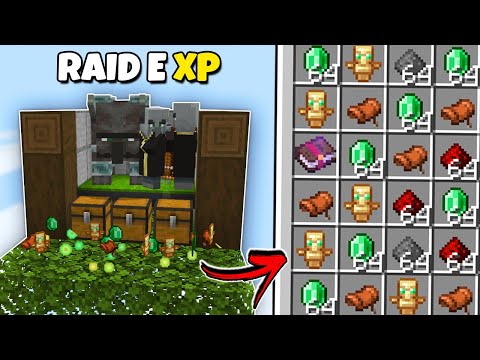 NEW RAID FARM AND EASIER XP FARM in Minecraft Bedrock 1.21+!
