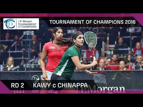 Squash: Tournament of Champions 2016 - Women's Rd 2 Highlights: Kawy v Chinappa