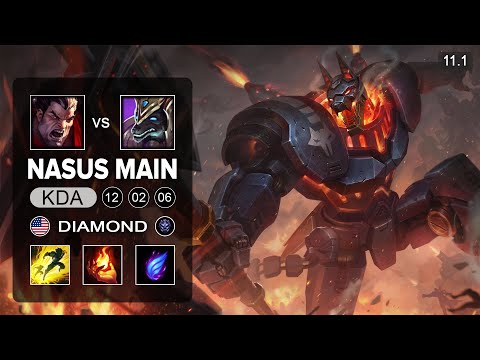 Nasus Top vs Darius - NA Diamond Patch 11.1