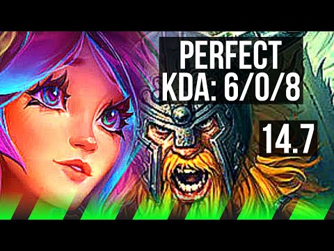 LILLIA vs OLAF (JGL) | 6/0/8, 1700+ games, Dominating | NA Master | 14.7