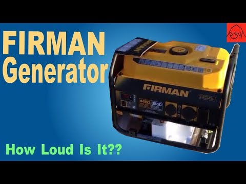 Firman Generator, how loud is it?