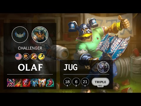 Olaf Jungle vs Diana - NA Challenger Patch 12.3