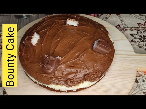 Bounty cake In simple way Recipe by Cooking with Maheeen
