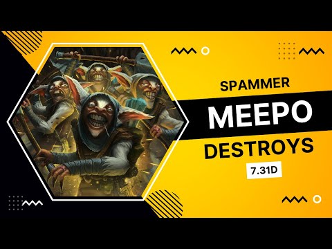 meepo 7.31d - meepo spammer first item blink dagger - full gameplay meepo  - DOTA2NETIC