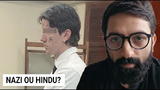 Boy with SWASTIKA ON HIS FACE at graduation