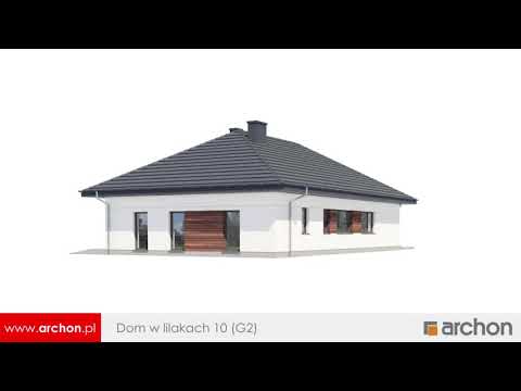 Dom w lilakach 10 (G2) – Parterówka z wejściem od południa I ARCHON+ Projekty Domów