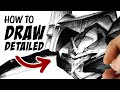 How To DRAW DETAILED Crosshatching Tutorial Drawlikeasir