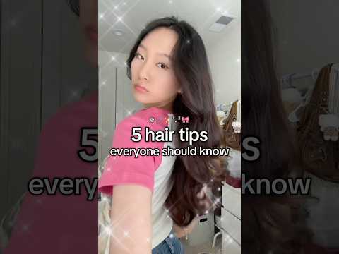 5 HAIR TIPS EVERYONE SHOULD KNOW !!! and ur mom too #hairtips #hairtutorial #hairroutine #hairgrowth
