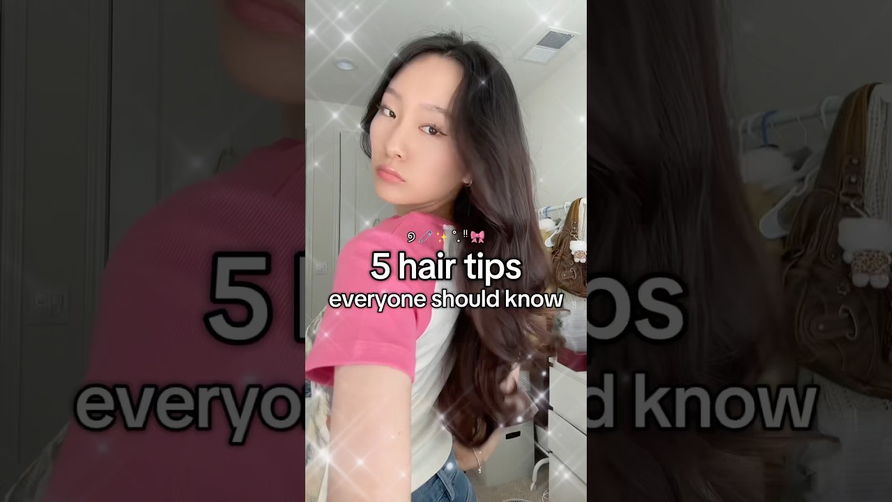 5 HAIR TIPS EVERYONE SHOULD KNOW !!! and ur mom too #hairtips #hairtutorial #hairroutine #hairgrowth