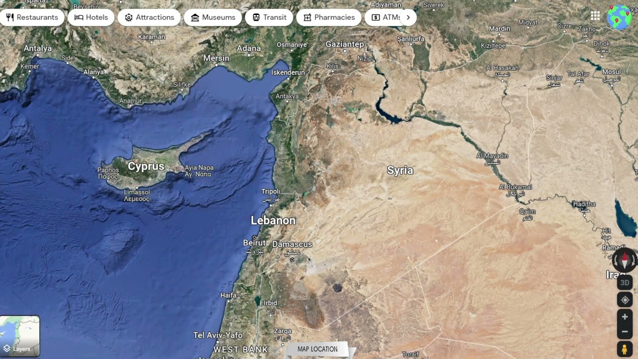 Where on the map - Syria