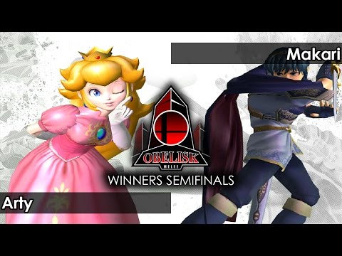 Melee: Arty (Peach) V HTC | Makari (Marth) - Obelisk 49 Tournament SSBM