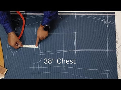 Coat Cutting  | 38" Chest ki Coat Cutting