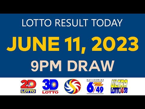 [Sunday] Lotto Result Today JUNE 11 2023 9pm Ez2 Swertres 2D 3D 6/49 6/58 PCSO