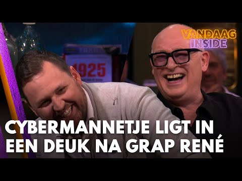 Cybermannetje Dave Maasland ligt in een deuk na opmerking René van der Gijp: 'Hackie!'