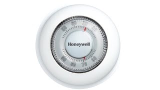 Honeywell Round Heat Only Non Programmable Manual Thermostat (CT87K1004)