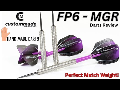 Custom Made Darts FP6 MGR CMD V1 Darts Review HAND MADE DARTS PERFECT WEIGHT MATCH