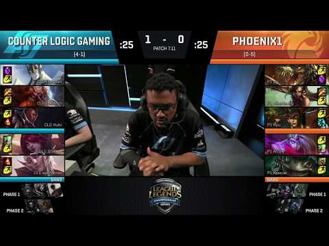 CLG vs P1 Highlights Game 2 | NA LCS Summer 2017  W3D3 | Phoenix1 vs Counter Logic Gaming