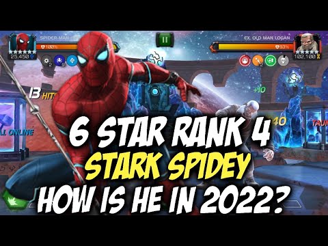 6 Star Rank 4 Stark Enhanced Spiderman Gameplay! | How Good Is He In 2022? | Contest Of Champions