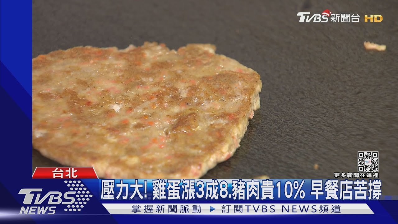 壓力大!雞蛋漲3成8、豬肉貴10% 早餐店苦撐