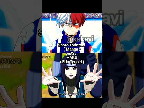 TODOROKI Vs. HAKU || TODOROKI RUNS THE ICE AND FIRE GAUNTLET || #shorts #naruto #myheroacademia