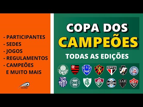 Copa dos Campeões (2000 a 2002) - Todas as edições: todos os campeões, todas as finais.