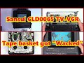 Sansui CLD0065 VCR TV Tape Hard To Insert And Wont Play