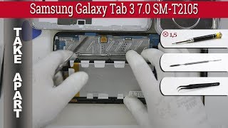 How to disassemble 📱 Samsung Galaxy Tab 3 7.0 SM-T2105 Take apart Tutorial