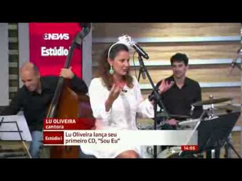 Lu Oliveira no programa Estúdio i da GloboNews